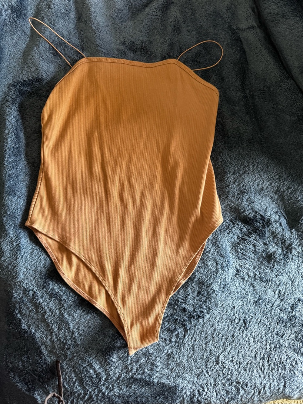 wild fable Tan One-Piece Bodysuit with Spaghetti Straps